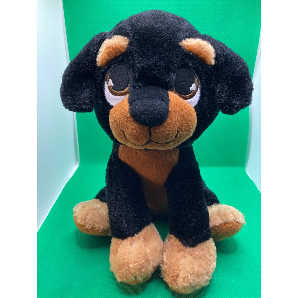 Peek A Boo Toys - Black and Brown Puppy.  Pre-owned